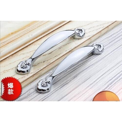 Zinc alloy ivory,silver,gold,white handle,cabinet drawer wardrobe door handle furniture hardware factory sales