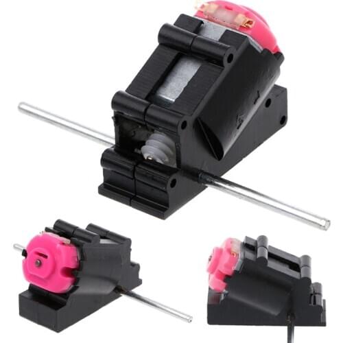 Double Shaft Bevel Angle Gear Motor Suit Worm Reducer 3-6V DIY Parts