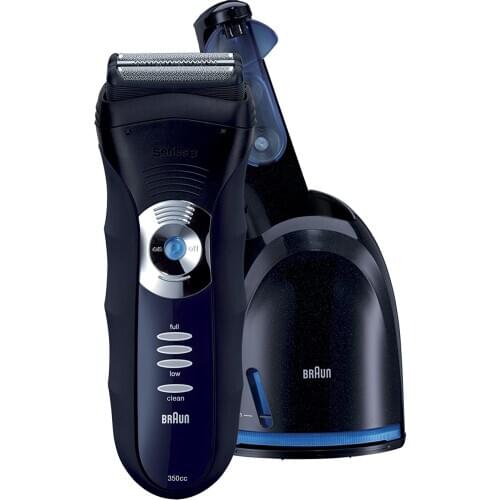 Braun 3 Series 350cc-4 Shaver, Black/Blue