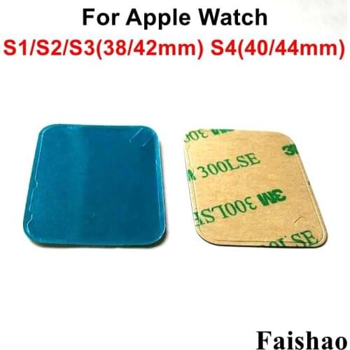 FaiShao 100pcs/lot 38mm 42mm 40mm 44mm LCD Display Screen Adhesive Sticker For Apple Watch Series 1 2 3 4