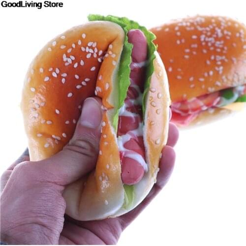 Fake Hamburger Simulation Decor Hamburger fridge magnet Home decor Fridge stickers Mini fridge refrigerator sticker For Home