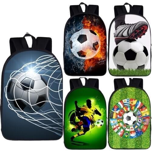 Cool footbally / soccerly Backpack For Teenager Children School Bags Mens Shoulder Bag Boys School Backpacks kids bookbag