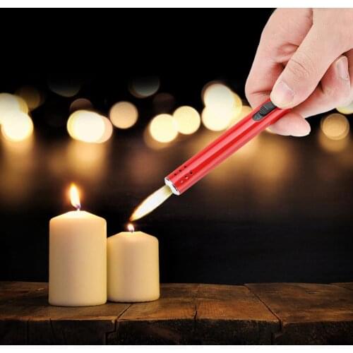 Metal Barbecue Igniter (No Gas) Long Fire Starter Outdoor Barbecue Charcoal Gas Cooker Stove Kitchen Igniter Gun Lighter