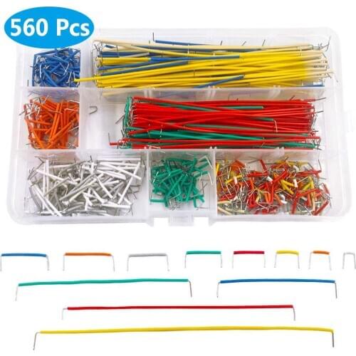 560 pcs Jumper Kits 14 Lengths Breadboard Lines Circuit Board Jumpers U Shape Cable Wire Kit For PCB Bread Board Arduino M-M D30