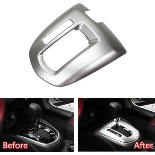 YAQUICKA Car Gear Shift Panel Frame Cover Granish Trim Styling Sticker Fit For Nissan Qashqai 2016 ABS Matte Silver Accessories