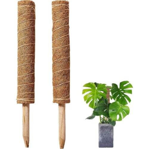 2021 New Extendable Climbing Plant Coir Totem Rod Support Gardening Coconut Palm Stick for creepers