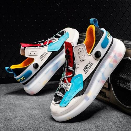 New Arrival Skateborad Shoes High Quality Antiskid Damping Sneakers Outdoor Breathable Mesh Male Skateboarding Shoes Zapatillas