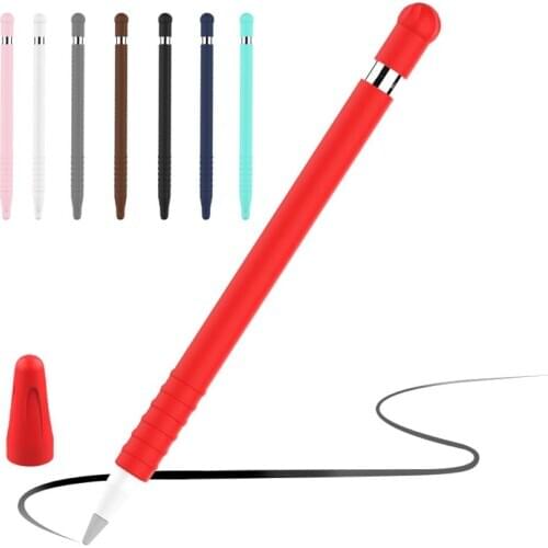 Silicone Solid Color Stylus Pen Case Protective Case Cover for Apples Pencil