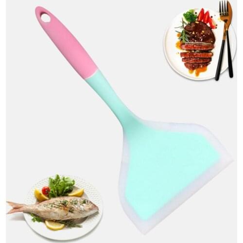Heat Resistant Integrate Handle Silicone Spoon Scraper Kitchen Utensil Turners Spatula Pan Cake Kitchen Cooking Tool Cookware