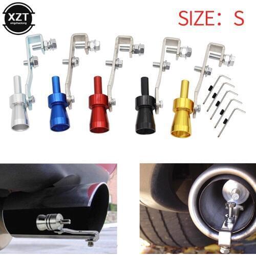 Motorbike Car Exhaust Fake Turbo Whistle Pipe Sound Muffler Blow Off Valve Universal Simulator Whistler