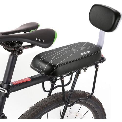 PU Leather Bicycle Back Seat Bicycle Child Kid Seat Cover Soft Bike Rack Rest Cushion With Back Saddle Cycle Accessories Parts