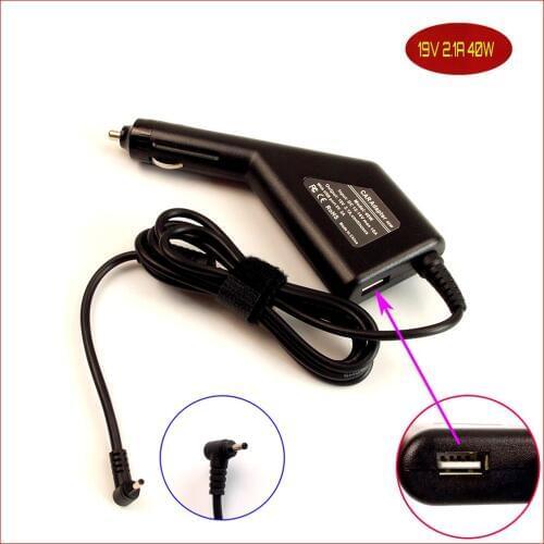 19V 2.1A Laptop Car DC Adapter Charger +USB for ASUS Eee PC 04G26B001010 90-XB020APW00050Q 90-XB02OAPW00010Q 90-XB02OAPW00110Q