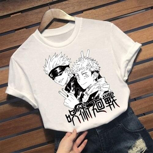 Gojo Satoru T-shirt Women Jpanese Anime Jujutsu Kaisen O-Neck T-shirt Women Short Sleeve Tshirts Casual Tops For Women clothing