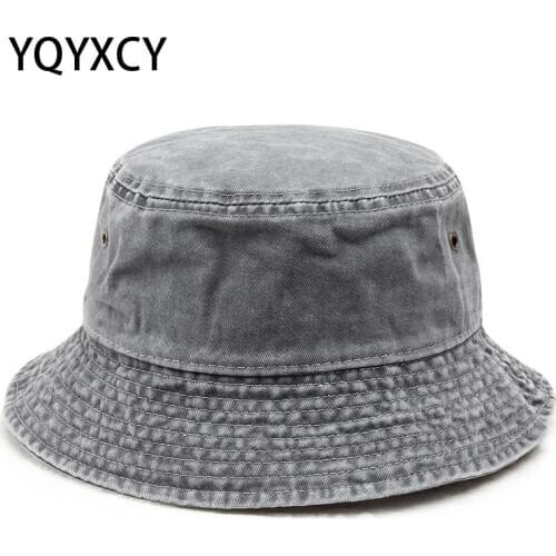 Bucket Hat Men Women Autumn Washed Cotton Bucket Hats For Women Outdoor Fisherman Hat Casual Hip Hop Vintage Cap Gorros New