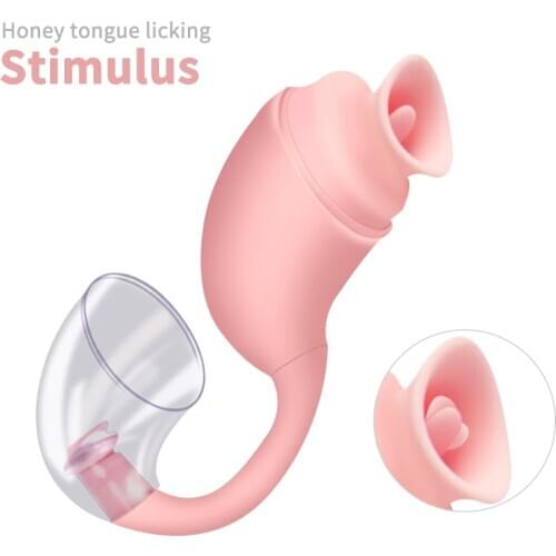 7-Frequency Tongue Lick Woman Vibrator Sucking Nipple Clit Stimulator Adult Product Female Masturbation Tool Blowjob Sex Toys