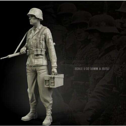 1/35(50mm) Resin Figure Kits European soldier Self-assembled A-19757
