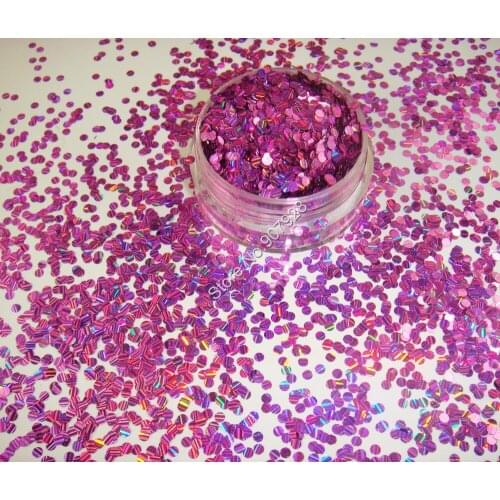 2mm Laser Strip Effect Round Shape nail art Glitter Light Purple Color nail design powder for nail gel polish,make up,decoration