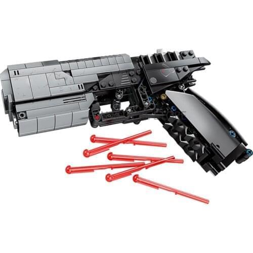 2021 NEW City Military Police Pistol Gun Technical Building Blocks high-tech The Signal Gun Assembly Bricks sets Toys for Boys