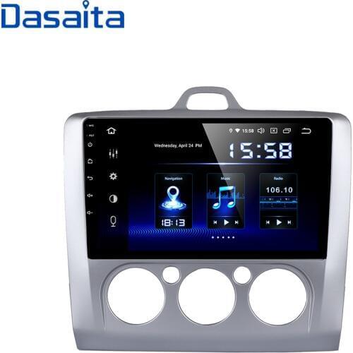 Dasaita Android 9.0 GPS Autoaudio for Ford Focus 2 Car Radio 9" IPS Screen 2004 2005 2006 2007 2008 2009 2010 2011 DSP 64G ROM