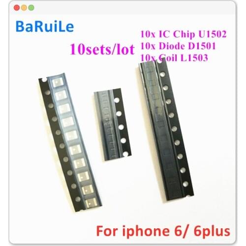 BaRuiLe 10sets(30pcs) for iPhone 6 & 6 plus 6P Backlight IC Chip U1502+Diode D1501+Coil L1503