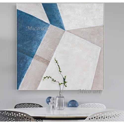 Large Size New Abstract Simple Design Unframed Cheap Oil Painting Home Wall Decor Showpieces Canvas Craft Art For Hotel