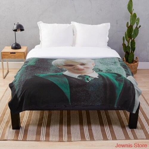 Draco malfoy Blanket Fleece Cartoon Print Children Warm Bed Throw Blanket newborn bayby Adult Blanket