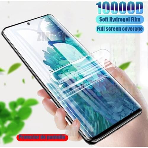 Hydrogel Film For Samsung Galaxy S10 S21 Plus S20 Ultra Screen Protector E FE Lite 2020 S9 S8 5G Note 8 9 10 20 S 21 Not Glass