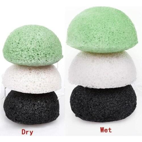 Skin Deep Washing Massage Face Cleaning Scrub Flutter Skin Care Makeup Puff Exfoliator Sponge 3 Colors Cosmetic Konjac Puff