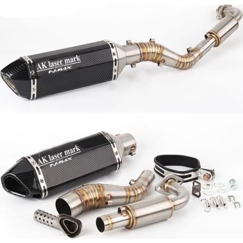 For Yamaha NMAX 125 NMAX 155 2015 2016 2017 Motorcycle Ak+Nmax Exhaust pipe Muffler Modified link Pipe DB KILLER Escape moto
