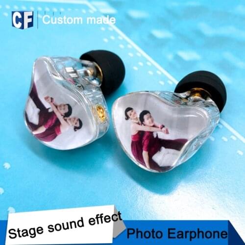 New Factory customized DIY stickers DD and BA 6-unit HIFI earphone MMCX pluggable Creativity Photo/picture Earphone