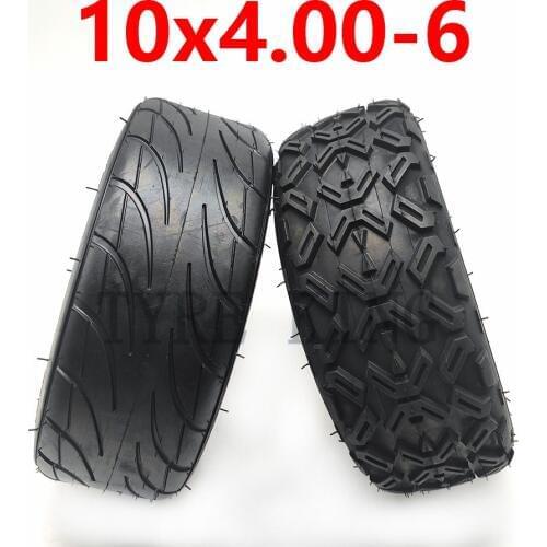 Upgrade 10X4.00-6 10*4.00-6 Vacuum Tire Tubeless Tyre for Harley Electric Citycoco Scooter Go Karts ATV Quad Bike OFF-Road