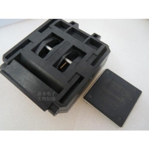 Clamshell LQFP240 TQFP240 QFP240 IC Burning seat Adapter testing seat Test Socket test bench in stock free shipping