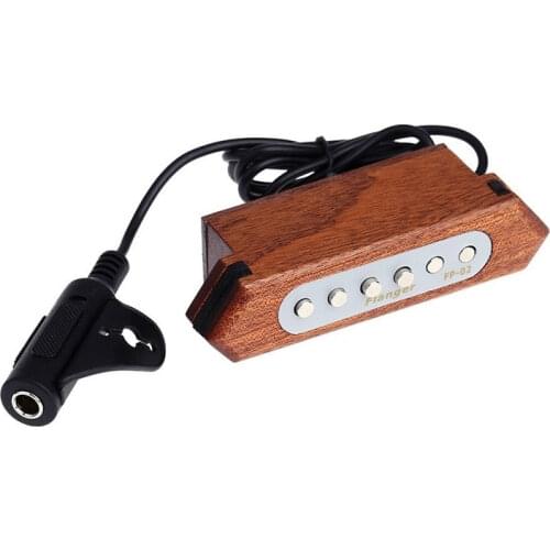Flanger FP-02 Magnetic Soundhole Pickup Transducer Wooden for 39"/40"/41"/42" Acoustic Guita