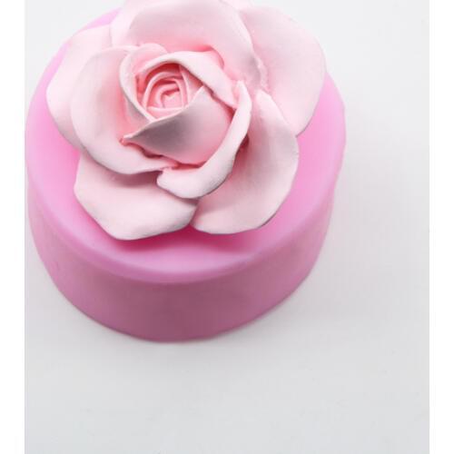 3D Rose Flower Shape Silicone Soap Mold Making Cake Chocolate Mould Tray Homemade Making DIY Flower Candle Mold Wedding Cake
