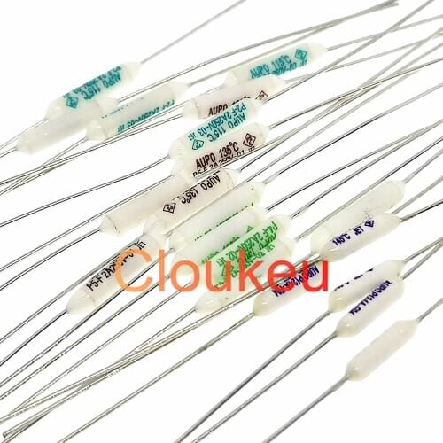Temperature fuse JET RF AUPO 1A 2A 3A 5A 250V 84/102/115/125/130/135/145/150C degrees