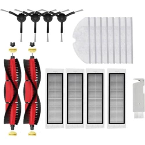 TOP!-Accessories for Xiaomi Roborock S5 S6 Max Pure S60 S65 S50 E4 E25 Robotic Vacuum Cleaner (Side Brush Hepa Filter Mop)