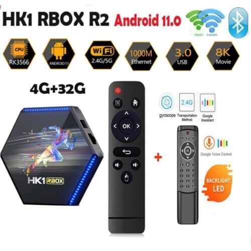 HK1 RBOX R2 RK3566 TV Box android 11 8G 64G optional 2.4G 5G Wifi Quad Core 1000M 8K Media Player DDR4 vs h96 max rk3566