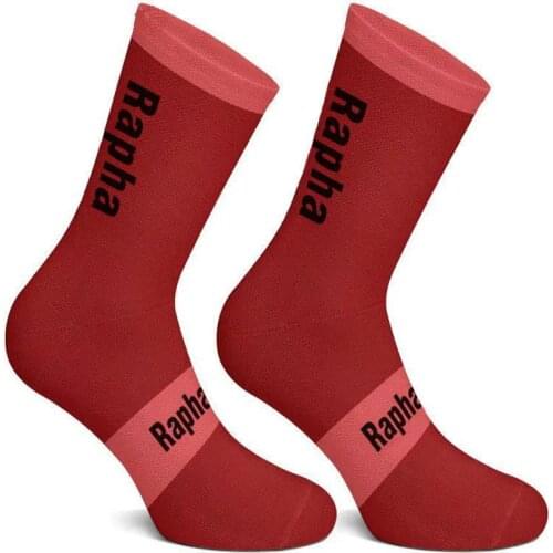 High quality Professional Brand Socks Breathable Road Bicycle Socks Men and Women Outdoor Sports Racing Cycling Socks red