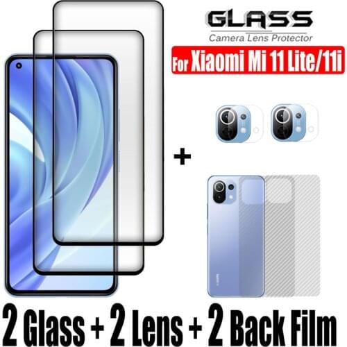 Tempered Glass For Xiaomi Mi 11 Lite 5G Back Film Camera Lens Xiomi Mi 11i 10T Lite Clear Glass Xiaomi Mi 11i Screen Protector