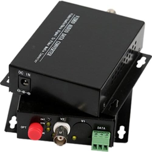 1 Pair 1 Channel Analog Video Optical Fiber Converter 1V1D Fiber Video Optical Transmitter and Receiver