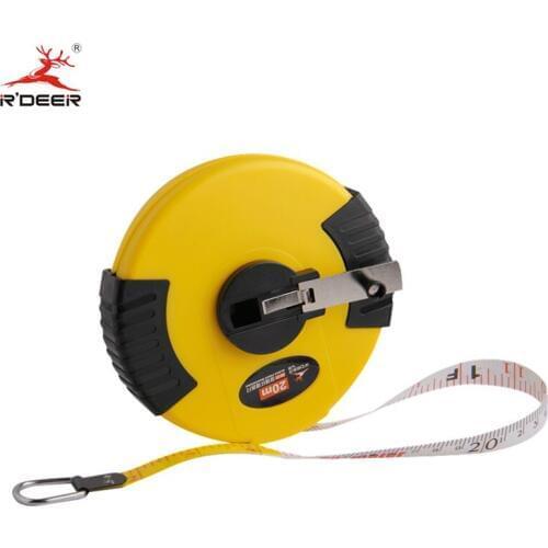 RDEER 1pc Tape Measure 20m/30m/50m Stadiometer Metre Fibre Glass Flexible Measuring Rulers Metric Inch Measuring Tools