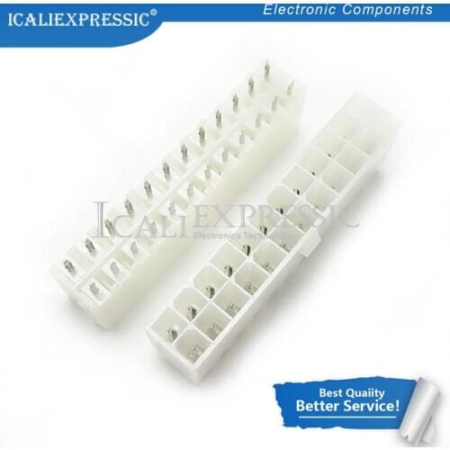 10PCS Motherboard 24-pin ATX seat the board 24-pin ATX socket 24 -pin motherboard con tor In Stock