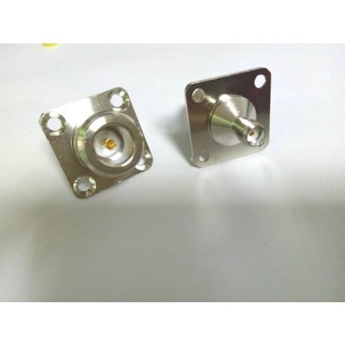 10pcs brass RF SMA female to N female 4 hole Panel Mount connectors New
