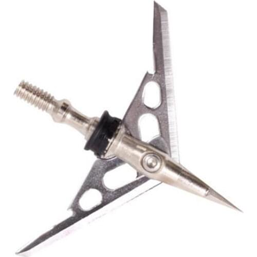 100Grain Archery 2 Blades Arrowhead Stainless Steel Arrow Point Target Broadhead Arrow Bow Hunting Arrow Head Free Shipping