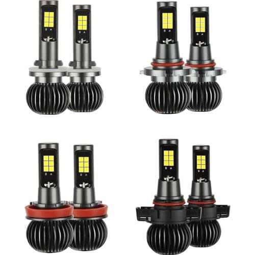2pcs Waterproof Headlight Fog Lamp Bulbs Low Power Consumption Dustproof Crisp and Crisp 880 881 9005 9006 H8 H11 5202 for Truck
