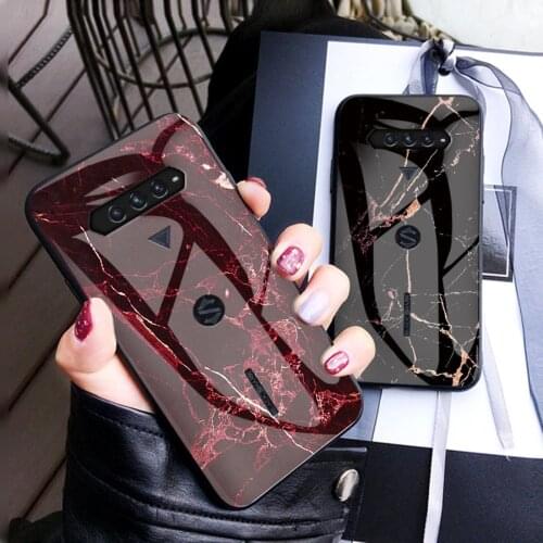 2021 Mi Black Shark 4 Pro Luxury Case For Xiaomi Black Shark 4 Tempered Glass Shell Mi Blackshark 4 Pro Back Cover BlackShark 4