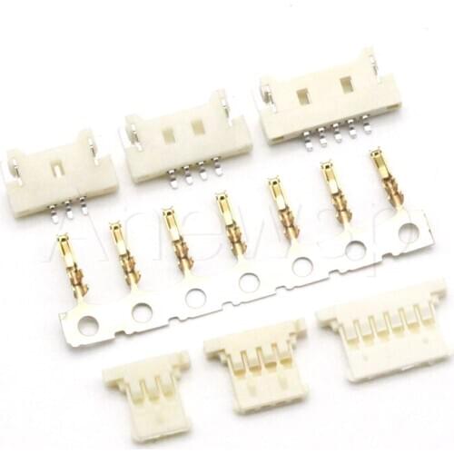 50 Set MX1.25 51146 Connector 1.25mm Ultra-thin Type SMD Horizontal Socket+Ultra-thin Housing+Gold plated Terminals 2P 3P 4P-12P