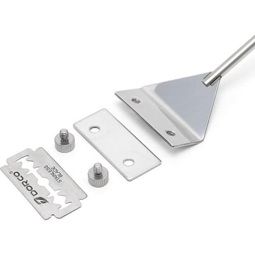 Aquarium Glass Fish Tank Stainless Steel Coralline Algae Scraper Blade Cleaner