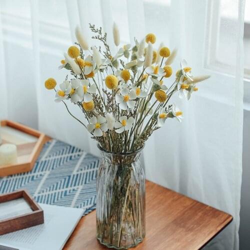 1 Set Died Flowers Violet Natural Bunny Tail Grass Fleurs Artificielles Decoration Mariage Wedding Party Home Living Room Decor
