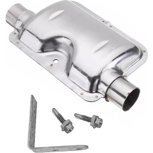 120cm Exhaust Muffler Silencer Stainless Steel Pipe Silencer Heater Kit Car Heater Accessories